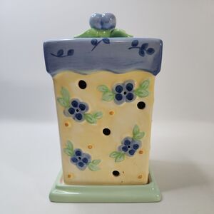 Pfaltzgraff Summer Breeze 2 Pc Large Candle Holder Tealight Votive Lantern